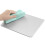 Silbernes Aluminium-Mauspad Doppelseitig Rutschfest Robust 4