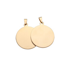 2Stk Blank Haustier-Id-Tags Aus Goldfarbenem, Rostfreiem Metall
