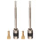 2 Stuks Boogschroefcomponent Muziek Metaal 6