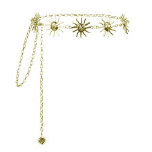 1 Stuk Zonnegodin Tailleketting Miss Turkey Metal Punk