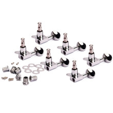 6 Stück Gitarren-Stimmwirbel Für E-Gitarre Silber Robustes Metall