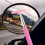 Side View Mirror Squeegee Rainproof Driving Safety Pink 1pcs 2