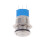 Wasserfester Metall Push Button Schalter Selbstsichernd Silber 1