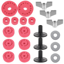 1Set Professionele Rood Eva Cotton Pads Drum Cymbal Accessoires