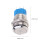 Wasserfester Metall Push Button Schalter Selbstsichernd Silber 2