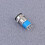 Wasserfester Metall Push Button Schalter Selbstsichernd Silber 4