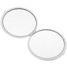 Silber Kompaktspiegel Klappbar ABS Glas Tragbar Für Reise