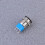 Wasserfester Metall Push Button Schalter Selbstsichernd Silber 5