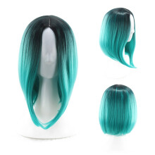 Damen Bob-Perücke Gradient Farbverlauf Synthetik Hochwertig
