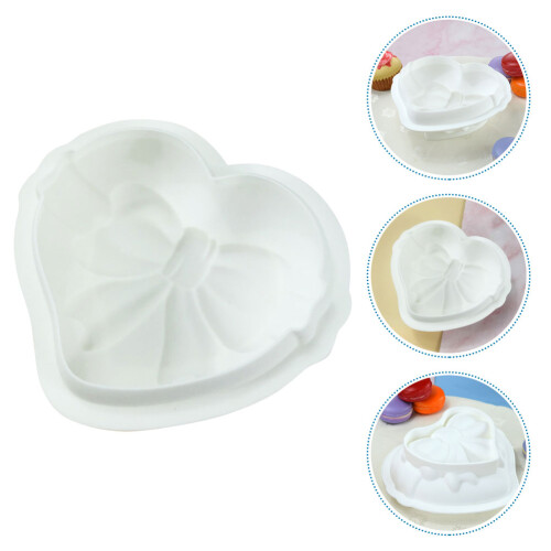 Weißes Silikon Backform Set Für Herz Kuchen Süßwaren 2