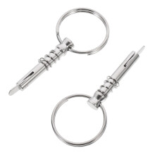 2Stk Edelstahl Sicherheitsbolzen Yacht Pin Schnell Lösbar Silber