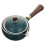1Pc Green Ceramic Tea Kettle with Comfortable Side Handle for Home 2