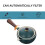 1Pc Green Ceramic Tea Kettle with Comfortable Side Handle for Home 6