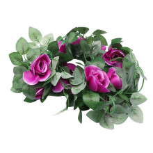 Kunstpflanze Hochzeitsdeko Rose Blumen Violett