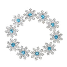 30Stk Flache Strass Knöpfe Schneeflocken Design Für Kleidung Schmuck
