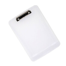 Weißes A4 Kunststoff Clipboard Mit Stiftfach Für Büro