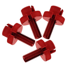 4Stk Motorrad Kupplungszug Schrauben Aluminium Einsteller Rot Robust