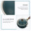1Pc Green Ceramic Tea Kettle with Comfortable Side Handle for Home 9