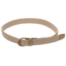 1Stk Beige Damen Herren Elastischer Stoff Gürtel Modisch Und Robust