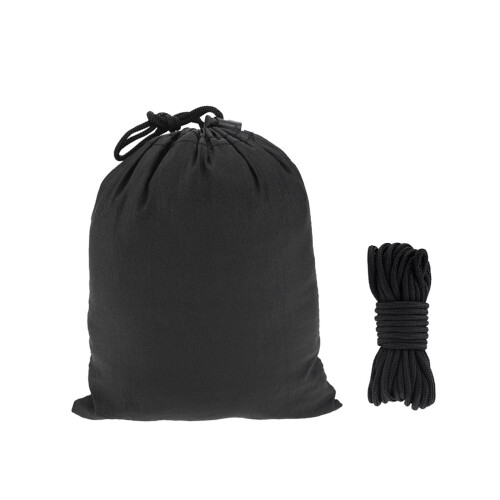 1Filet Moustiquaire Hammac Noir Camping Tissu Polyester Robuste 1