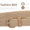 1Stk Beige Damen Herren Elastischer Stoff Gürtel Modisch Und Robust 9