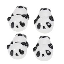 4St Kleurrijke Panda Eetstokjesrek, Lichtgewicht Keramiek Voor Servies