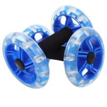 Twin-Wheel Bauchtrainer, Für Damen Und Herren, Blau