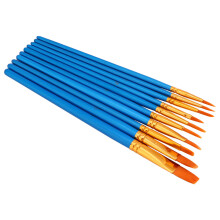 10Stk Nylon Malpinsel Kinder Zeichnen Kunst Zubehör Blau Für Malerei