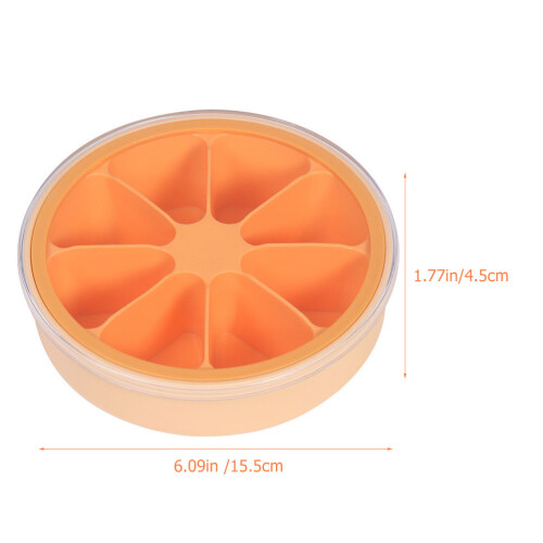 Plastik Eiswürfelform Mit Deckel Orange Für Zuhause 1