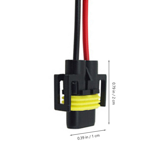 2Stk H11 Female Socket Kabelbaum Mehrfarbig Hitzeresistent 1