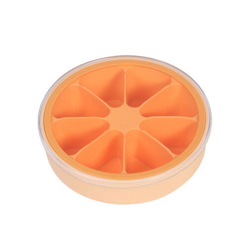 Plastik Eiswürfelform Mit Deckel Orange Für Zuhause 2