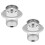 2Sets Edelstahl Spülbecken Filter Küchen Sieb Silber Langlebig 6