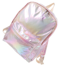 Fashion Mädchen Glitzer Rucksack Aus PU Leder Für Schule Reisen (Pink)