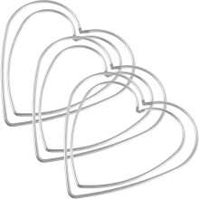 6Stk Metallkranzrahmen Silber DIY Traumfänger Ring Windspiel Basteln