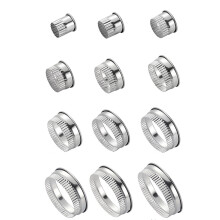 12Stk Backformen Aus Edelstahl Für Kekse Und Plätzchen Silber