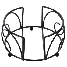 Schwarz Eisen Metall Bahn Halter Für Runde Untersetzer