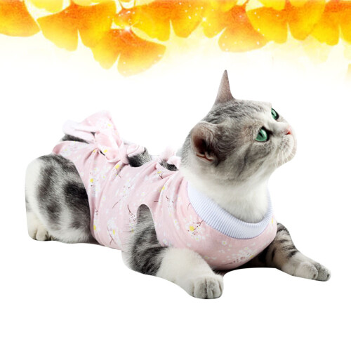 Katzen-Erholungsbekleidung Weich Elastisch Rosa Baumwolle 1