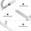 Righello Angolare Braccio Acciaio Inox 0-180 Argento 6