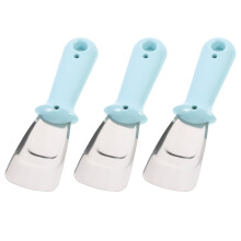 3Stk Eisschaufel Kühlschrank Edelstahl PP Küchenutensil Blau