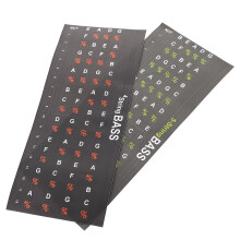 2Stk Wiederverwendbare Gitarren Griffbrett Noten Sticker Aus Papier
