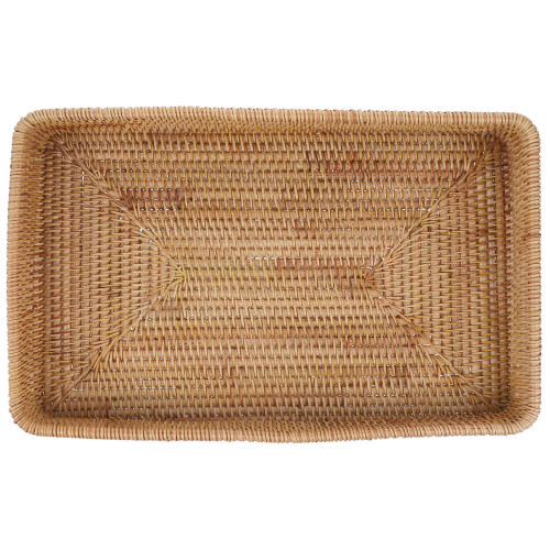 Brotkorb Tablett Hand Dekor Platte Heim Rattan