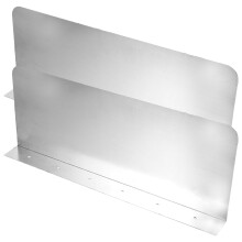 2Stk Küchen Spüle Anti-Spritzblech Aus Edelstahl, Spritzschutz Silber