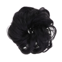 Schwarzes Scrunchie Haarband Für Volumen Und Lockige Frisuren