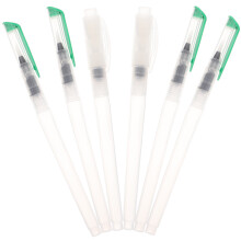 6Stk Wasserfarbstifte Weiß Mit Nylonpinsel, Nachfüllbare Malutensilien