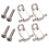 2Sets Silberner Roller String Tree Retainer Aus Metall Für Gitarre 2
