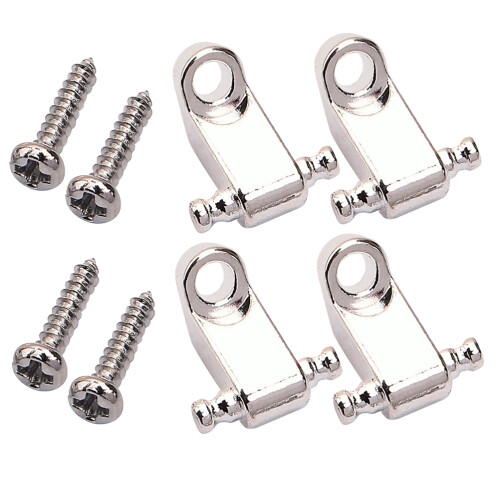 2Sets Silberner Roller String Tree Retainer Aus Metall Für Gitarre 1
