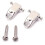 2Sets Silberner Roller String Tree Retainer Aus Metall Für Gitarre 7