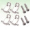 2Sets Silberner Roller String Tree Retainer Aus Metall Für Gitarre 3