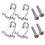 2Sets Silberner Roller String Tree Retainer Aus Metall Für Gitarre 9