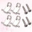 2Sets Silberner Roller String Tree Retainer Aus Metall Für Gitarre 4
